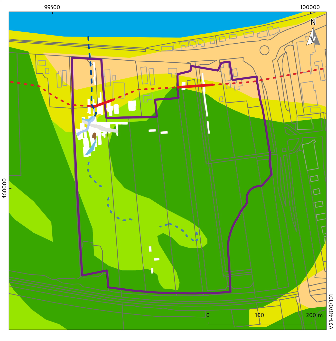 Impressie van de voorlopige resultaten van Westvaartpark op kaart